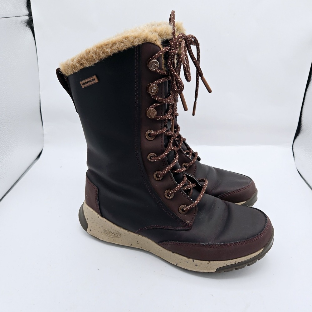Chaco Mohagany‎ Brown Leather Women's Boots Size 6